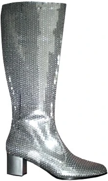 Overig Laarzen Pailletten Zilver 3 Overig Laarzen Pailletten Zilver