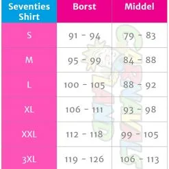 Overig Retro Seventies Shirt Rood -Kleding Bovenstukken Winkel maattabel 7