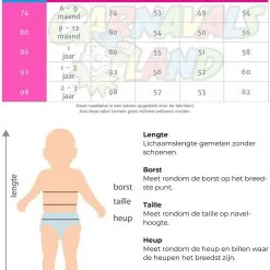 Overig Baby Cowboypakje Texas -Kleding Bovenstukken Winkel maattabel 9009 2