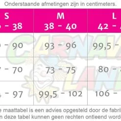 Overig Dameskostuum Sexy Holbewoonster -Kleding Bovenstukken Winkel maattabel 9888 2