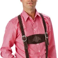 Overig Oktoberfest Blouse Heren Rood-Wit