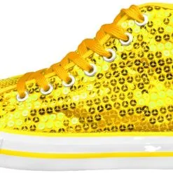 Overig Pailletten Sneakers Goud -Kleding Bovenstukken Winkel pailletten sneakers goud zijkant