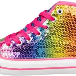 Overig Pailletten Sneakers Regenboog 6 Overig Pailletten Sneakers Regenboog -Kleding Bovenstukken Winkel pailletten sneakers regenboog zijkant