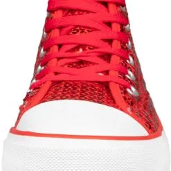 Overig Pailletten Sneakers Rood -Kleding Bovenstukken Winkel pailletten sneakers rood voorkant