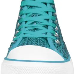 Overig Pailletten Sneakers Turquoise -Kleding Bovenstukken Winkel pailletten sneakers turquoise voorkant