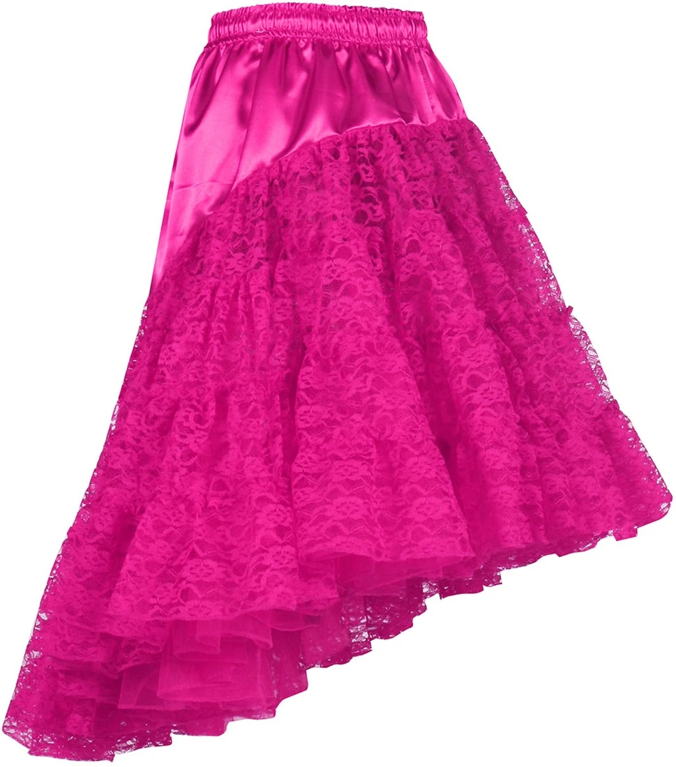Overig Petticoat Met Kant Luxe Pink 3 Overig Petticoat Met Kant Luxe Pink
