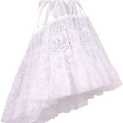 Overig Petticoat Met Kant Luxe Wit