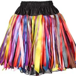 Overig Petticoat Zwart-Rainbow Sattin Luxe (53 Cm) -Kleding Bovenstukken Winkel petticoat zwart rainbow sattin luxe 53 cm product