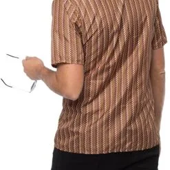 Overig Retro Seventies Shirt Bruin -Kleding Bovenstukken Winkel retro seventies shirt bruin achterkant