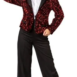 Overig Rode Pailletten Blazer Dames Luxe 11 Overig Rode Pailletten Blazer Dames Luxe -Kleding Bovenstukken Winkel rode pailletten blazer dames luxe 2