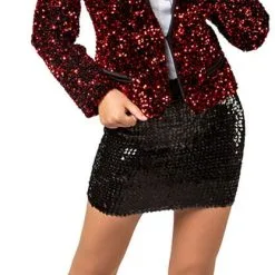 Overig Rode Pailletten Blazer Dames Luxe 13 Overig Rode Pailletten Blazer Dames Luxe -Kleding Bovenstukken Winkel rode pailletten blazer dames luxe 4