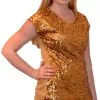 Overig Shirt Plussize Pailletten Goud -Kleding Bovenstukken Winkel shirt plussize pailletten goud
