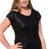 Overig Shirt Plussize Pailletten Zwart -Kleding Bovenstukken Winkel shirt plussize pailletten zwart