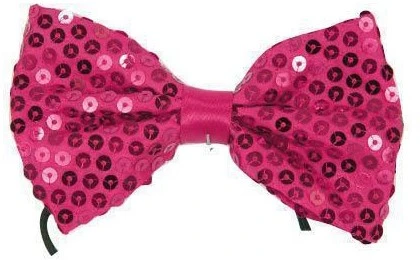 Overig Strikje Pailletten Pink 3 Overig Strikje Pailletten Pink