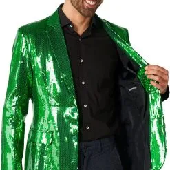 Suitmeister Glitter Jasje Groen -Kleding Bovenstukken Winkel suitmeister glitter jasje groen detail 1