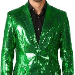 Suitmeister Glitter Jasje Groen -Kleding Bovenstukken Winkel suitmeister glitter jasje groen detail 2