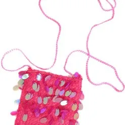 Overig Tasje Met Grote Pailletten Pink