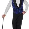 Overig Vest Gilet Pailletten Blauw -Kleding Bovenstukken Winkel vest gilet pailletten blauw