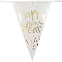 Overig Vlaggenlijn Happy New Year Folie - 4m -Kleding Bovenstukken Winkel vlaggenlijn happy new year folie 4m detail voorkant
