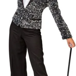 Overig Zilveren Pailletten Blazer Dames Luxe -Kleding Bovenstukken Winkel zilveren pailletten blazer dames luxe 2